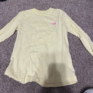 Vans Off The Wall Yellow Long Sleeve Shirt